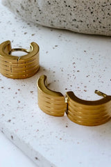 BOEM COLLECTION - MILA HUGGIE HOOPS
