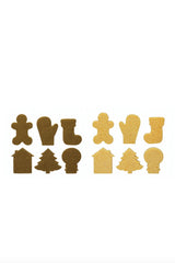 TWO-SIDED SISAL AND CELLULOSE HOLIDAY ICON SHAPED SPONGE