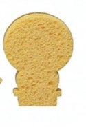 TWO-SIDED SISAL AND CELLULOSE HOLIDAY ICON SHAPED SPONGE