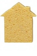 TWO-SIDED SISAL AND CELLULOSE HOLIDAY ICON SHAPED SPONGE