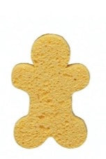 TWO-SIDED SISAL AND CELLULOSE HOLIDAY ICON SHAPED SPONGE