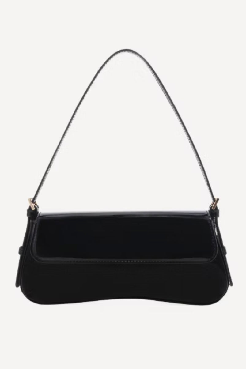 BILLINI - SABELLA BAG - BLACK PATENT