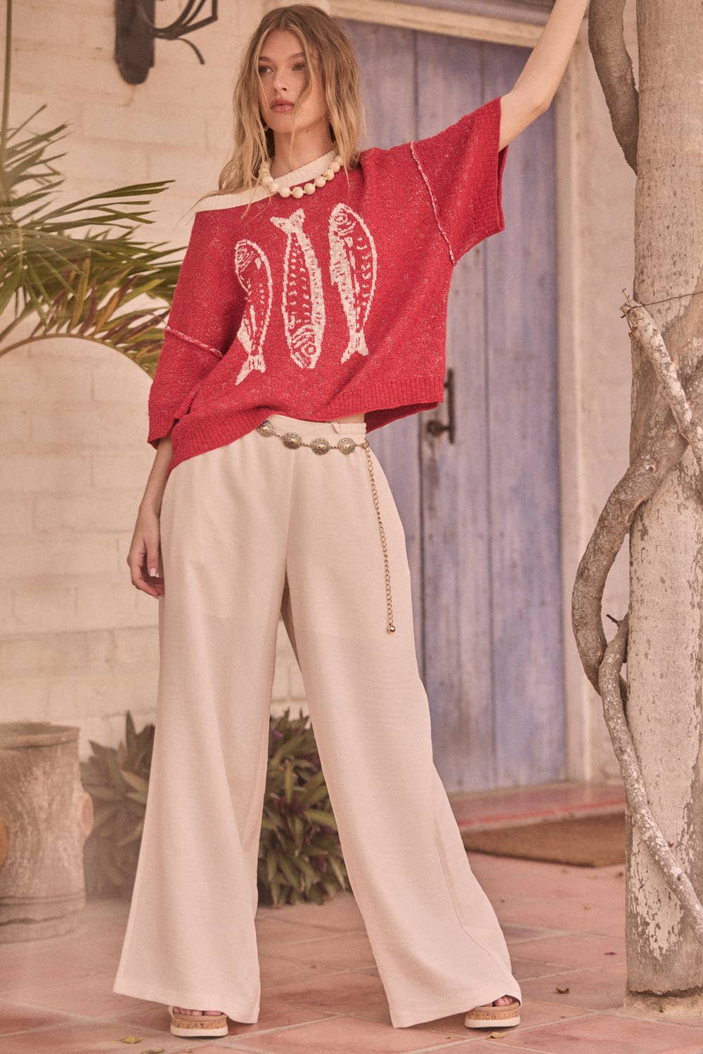 THREE FISHES SWEATER