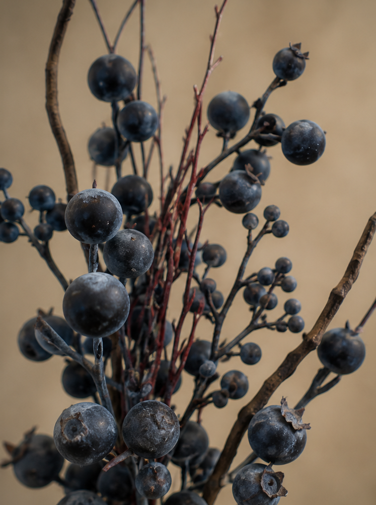 FAUX BLUEBERRY BRANCH