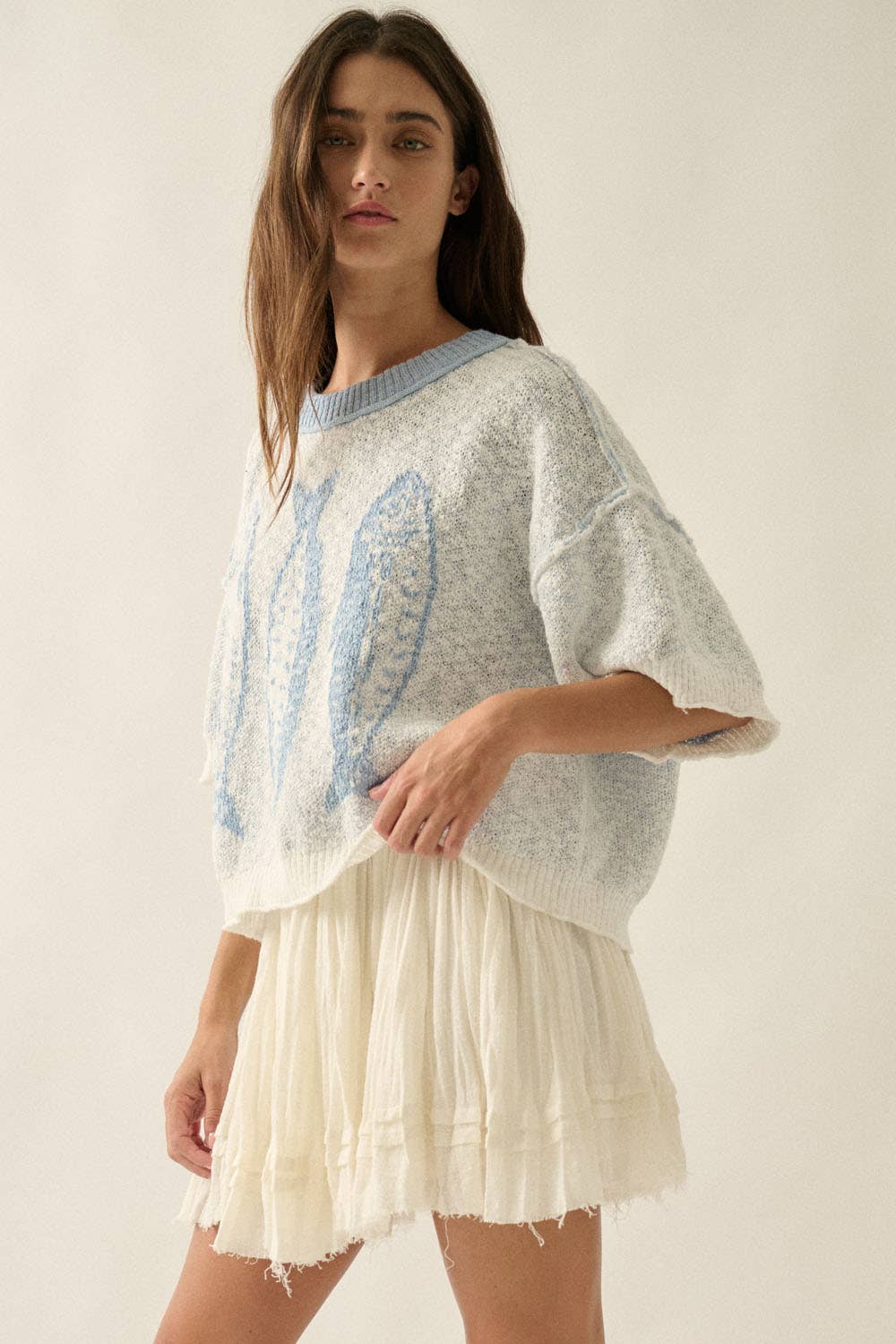 THREE FISHES SWEATER