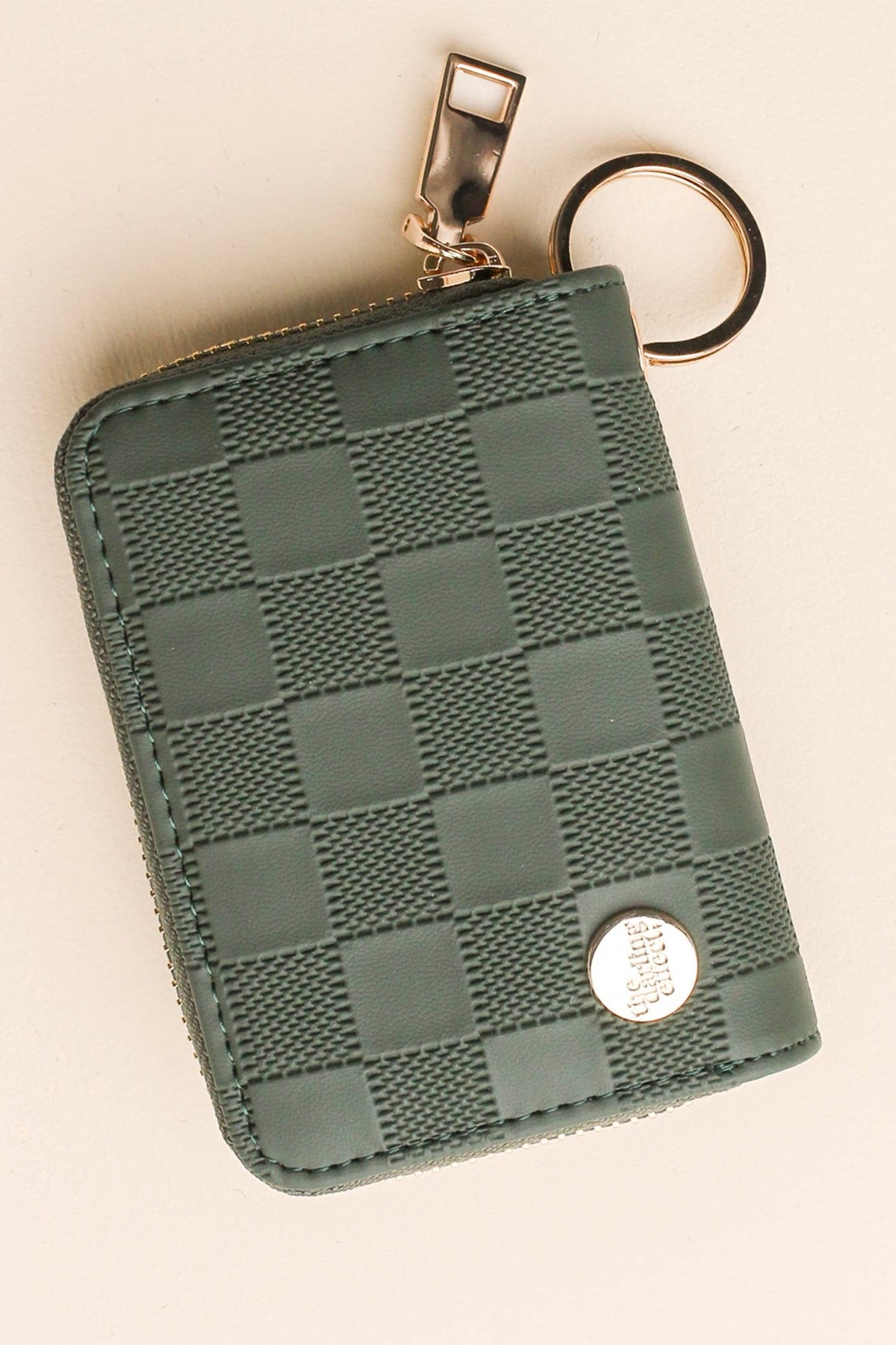 ZIP AROUND WALLET - DARK GREEN
