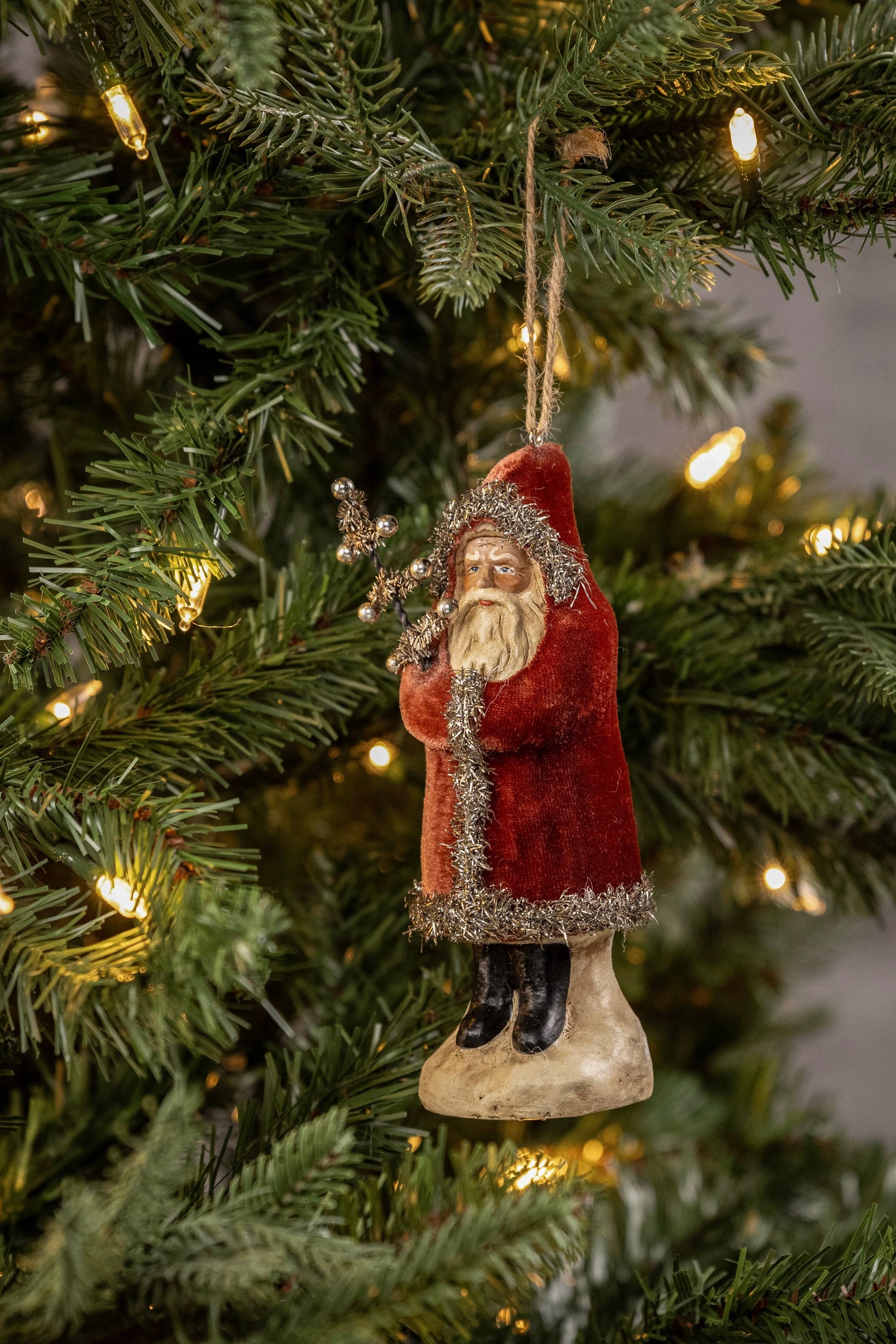 RUSSET VELVET BELSNICKLE ORNAMENT