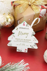 PEACE LILY BLOSSOM (MERRY) HOLIDAY TREE ORNAMENT BUFFER