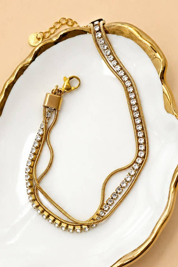 RHINESTONE STACK BRACELET