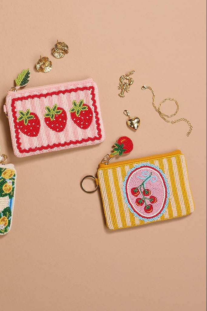 BEADED POUCH - OFF THE VINE