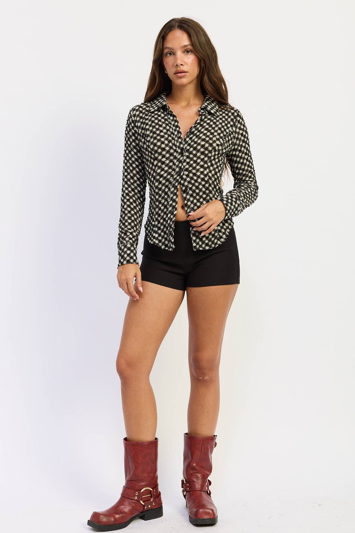 WREN GINGHAM BLOUSE