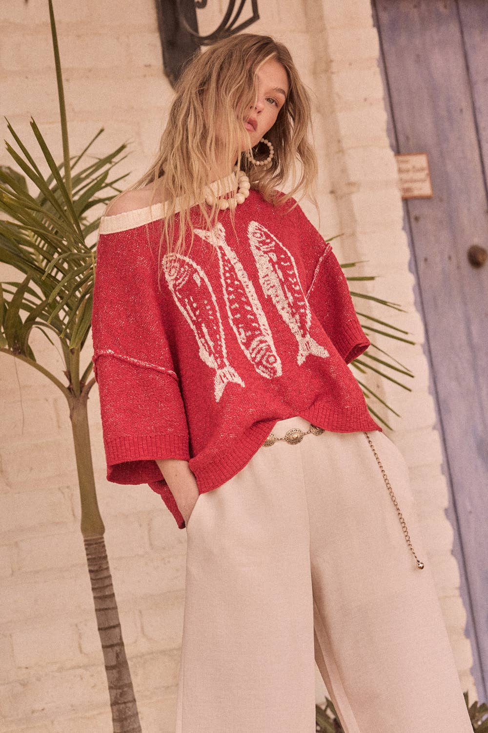THREE FISHES SWEATER