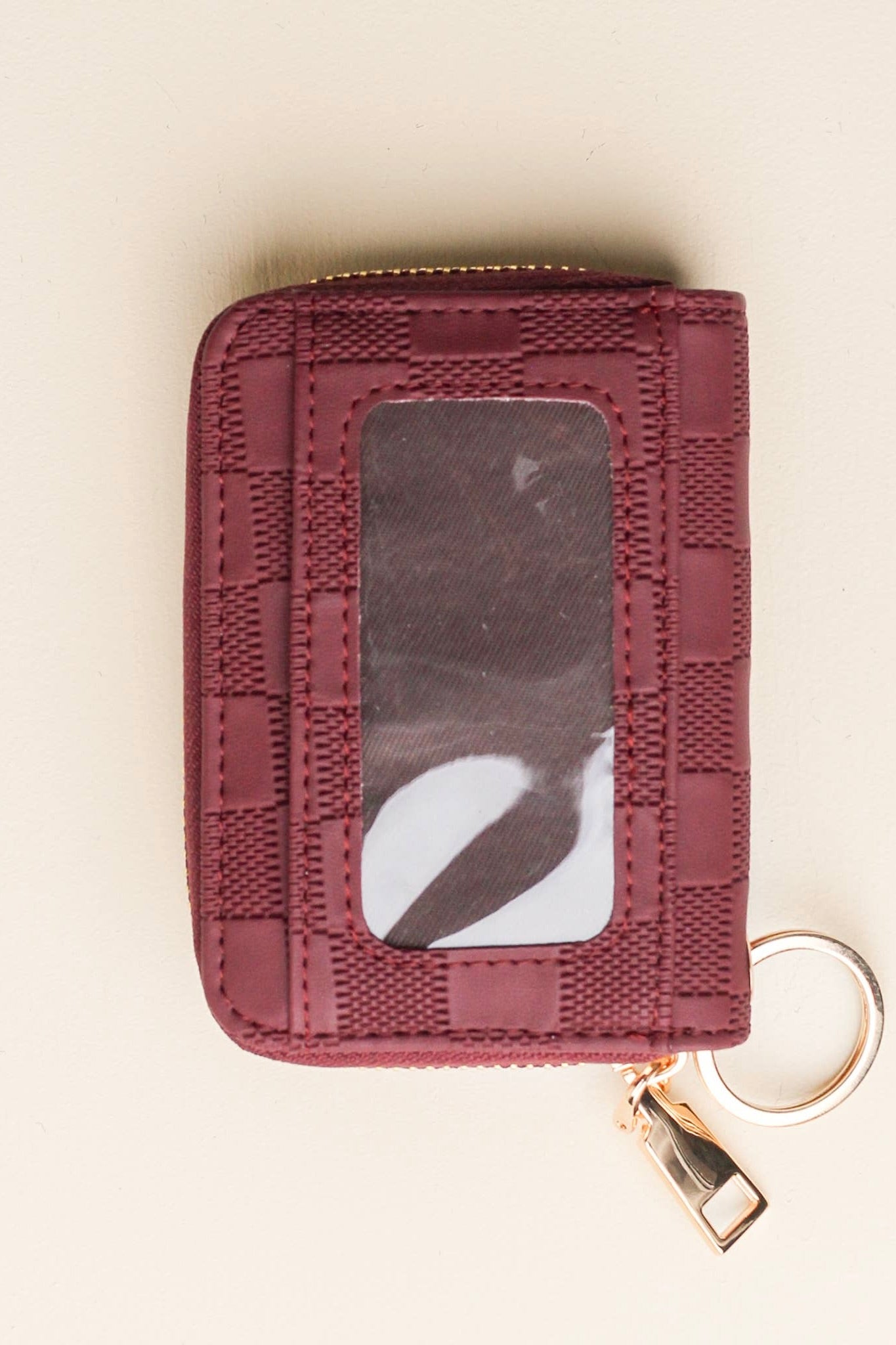 ZIP AROUND WALLET - PLUM