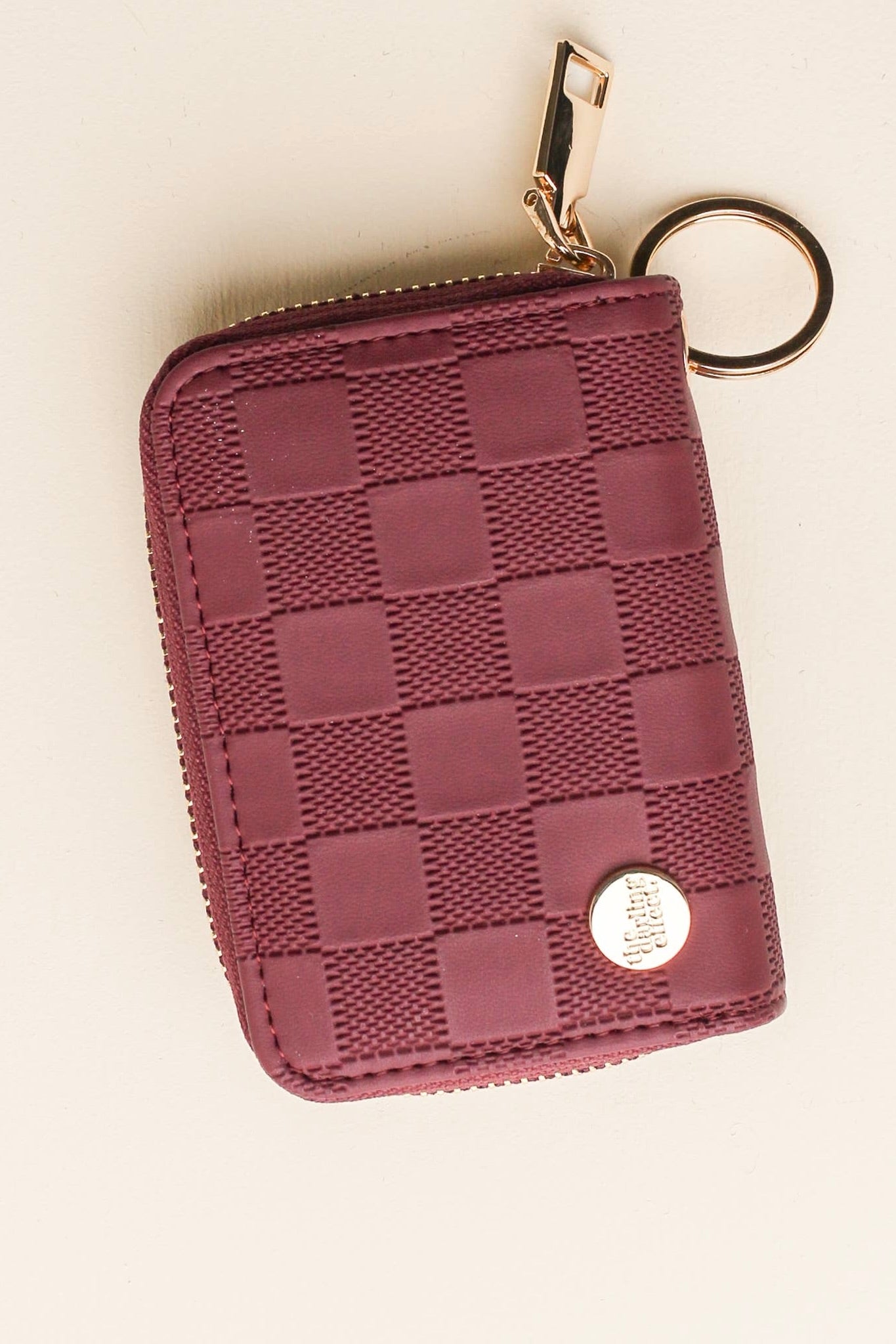 ZIP AROUND WALLET - PLUM