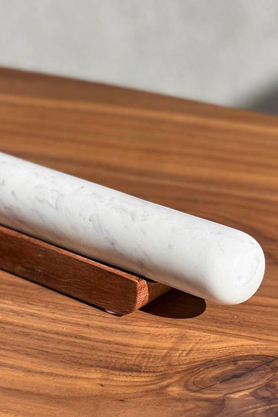 INDIAN MARBLE ROLLING PIN & BASE