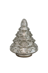 SMALL MERCURY GLASS TREE W/ SILVER FINISH