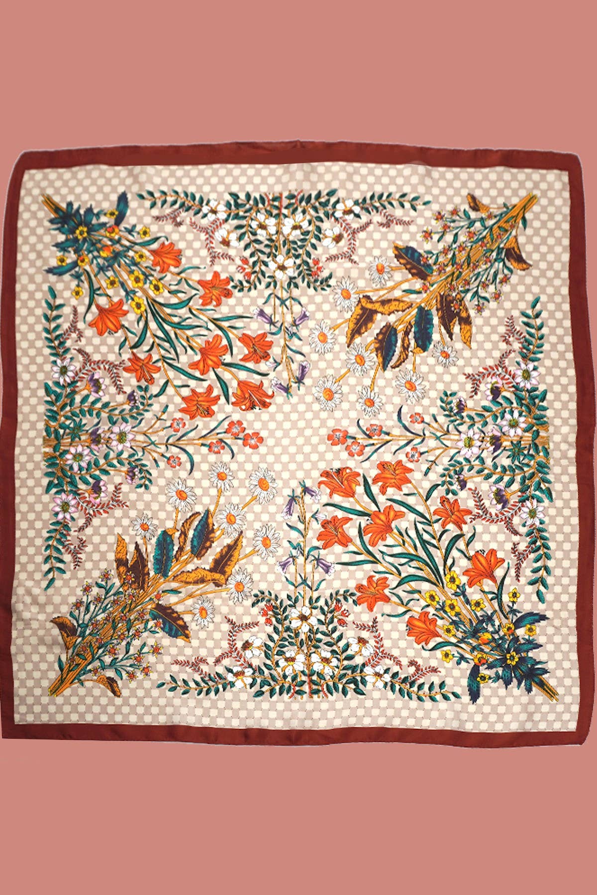 LARGE FLORAL SCARF