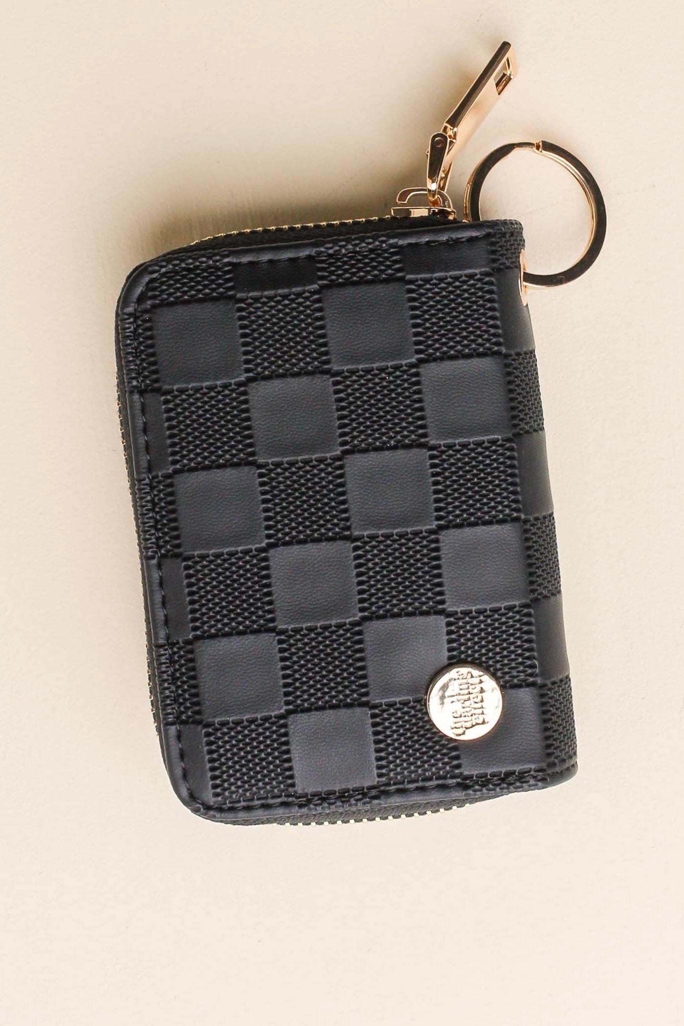 ZIP AROUND WALLET - BLACK