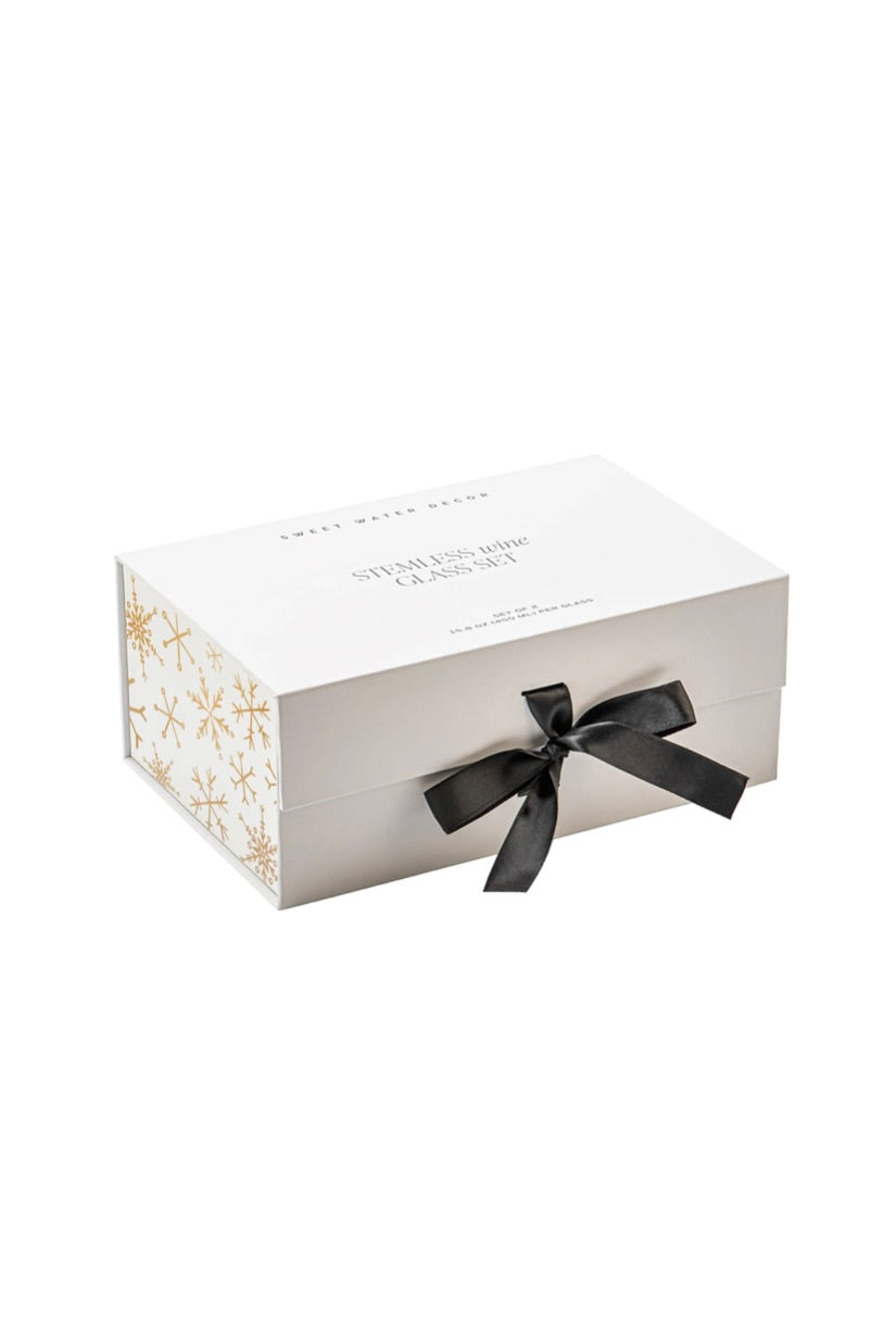 SNOWFLAKE WINE GLASSES - SET OF 2