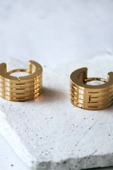 BOEM COLLECTION - MILA HUGGIE HOOPS