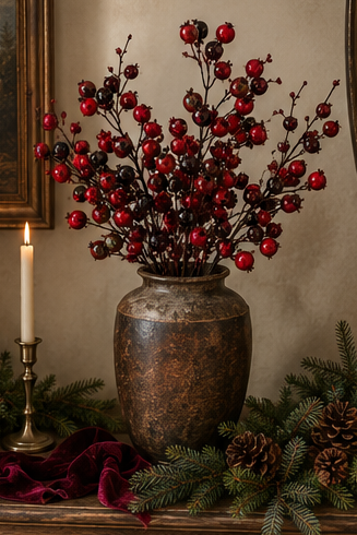 MIXED POMEGRANATE BRANCH