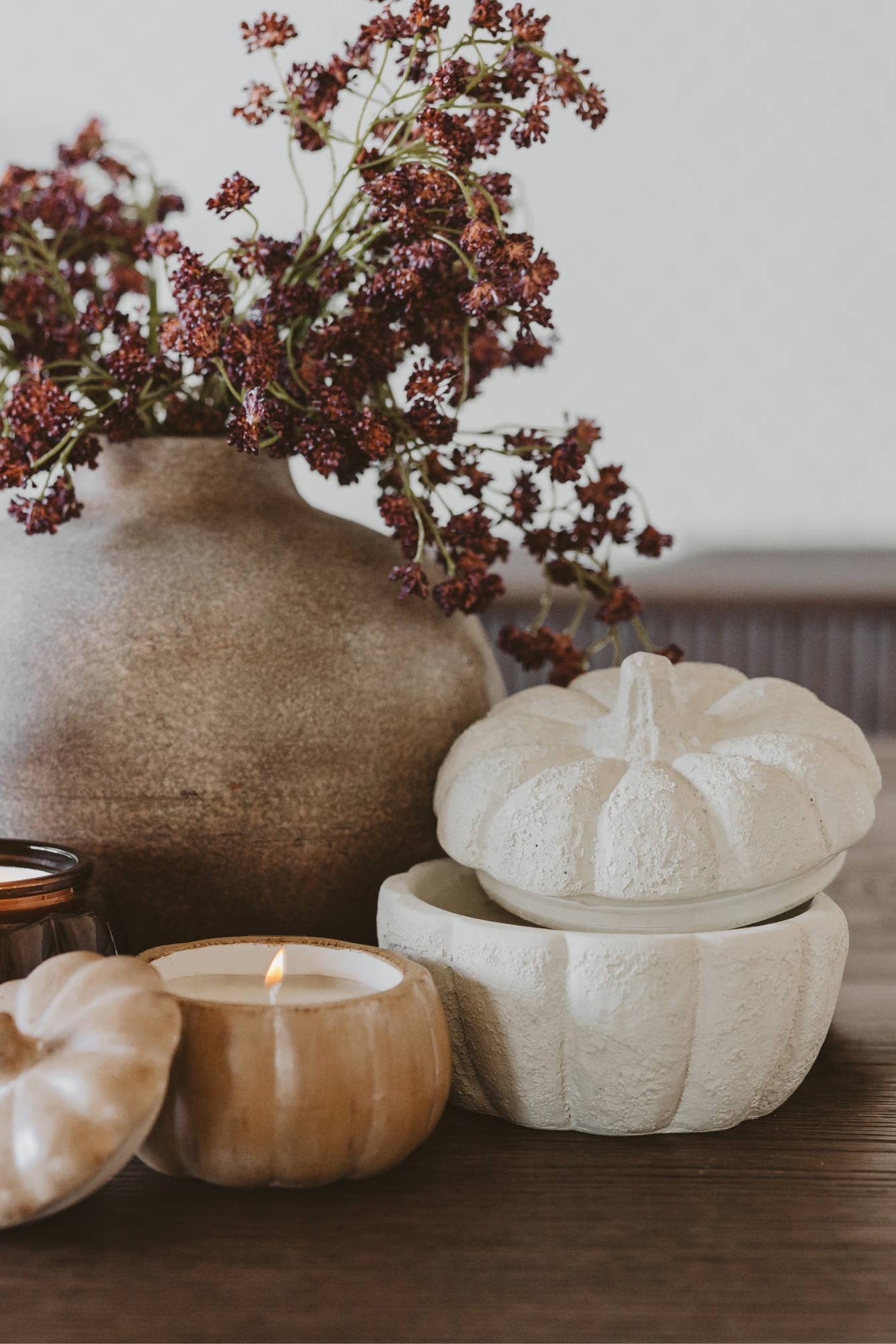 PUMPKIN CANDLE 13.5 oz - CASHMERE AND VANILLA