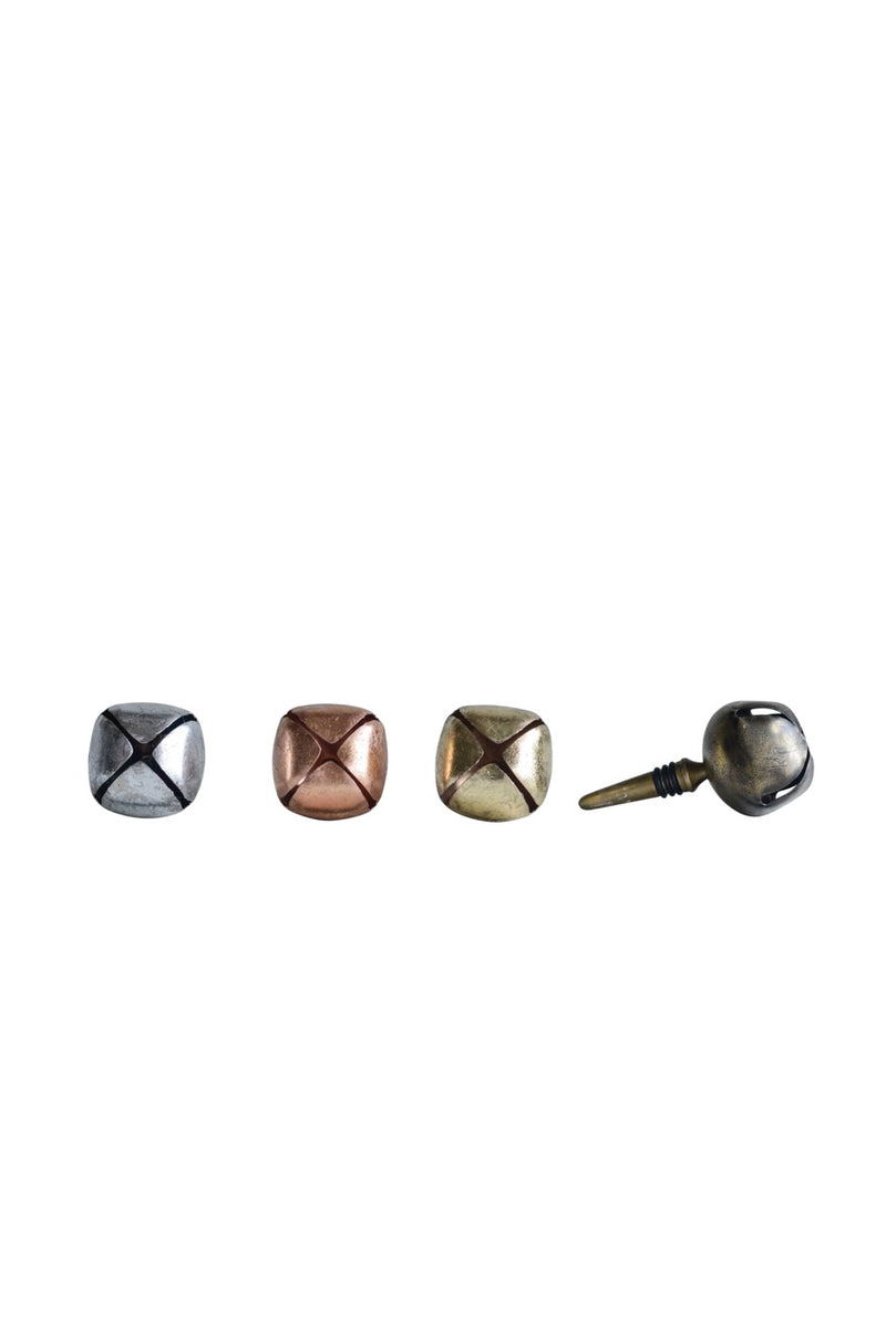 METAL BOTTLE STOPPER W/ JINGLE BELL