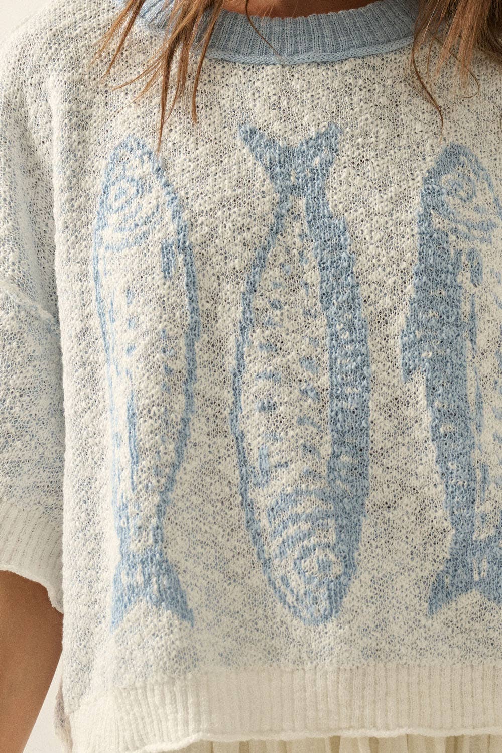 THREE FISHES SWEATER
