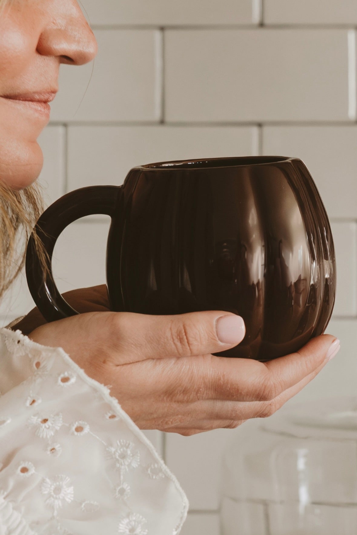 BROWN PUMPKIN MUG