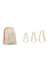 STAINLESS STEEL COOKIE CUTTERS IN PRINTED DRAWSTRING BAG