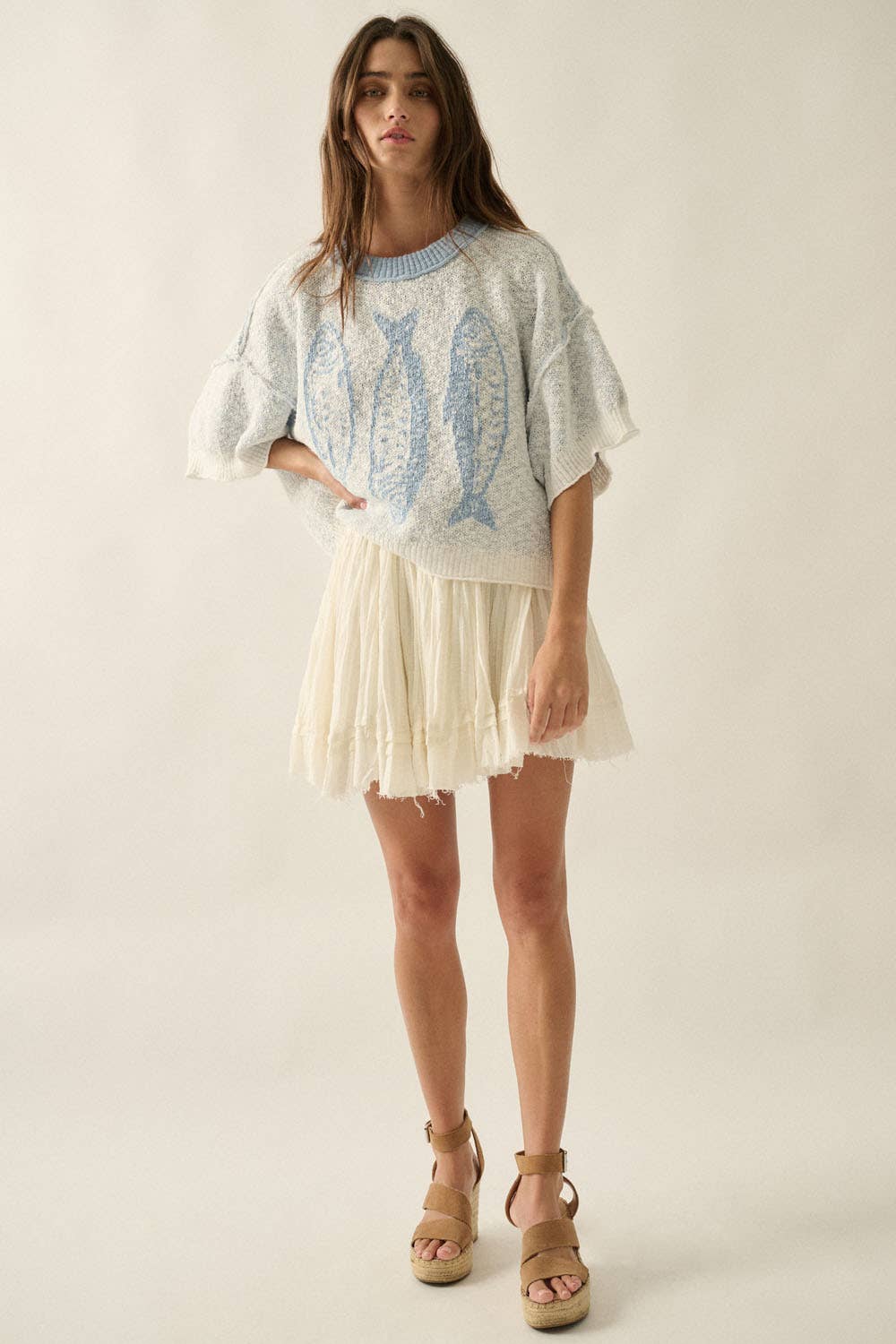 THREE FISHES SWEATER