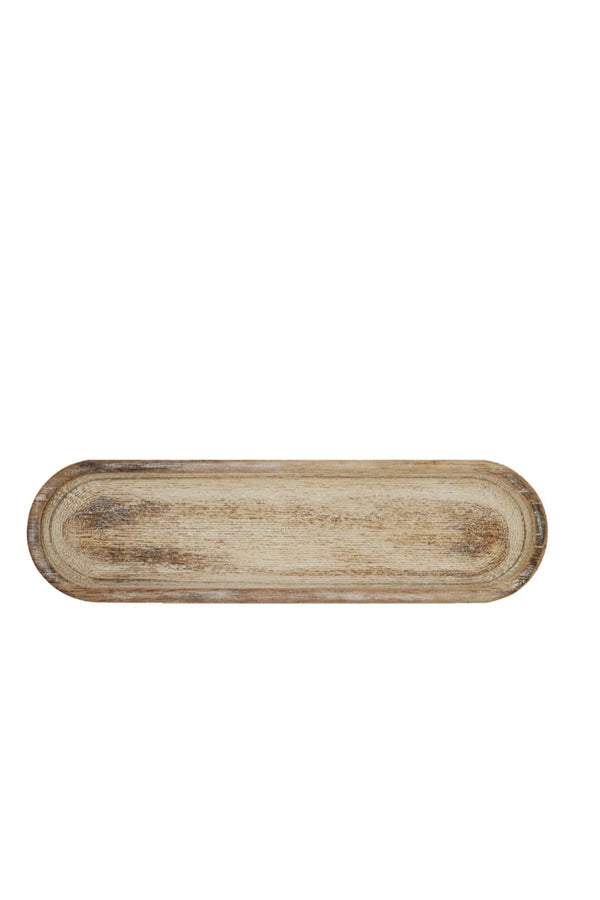 CURVED RUSTIC WOOD TRAY