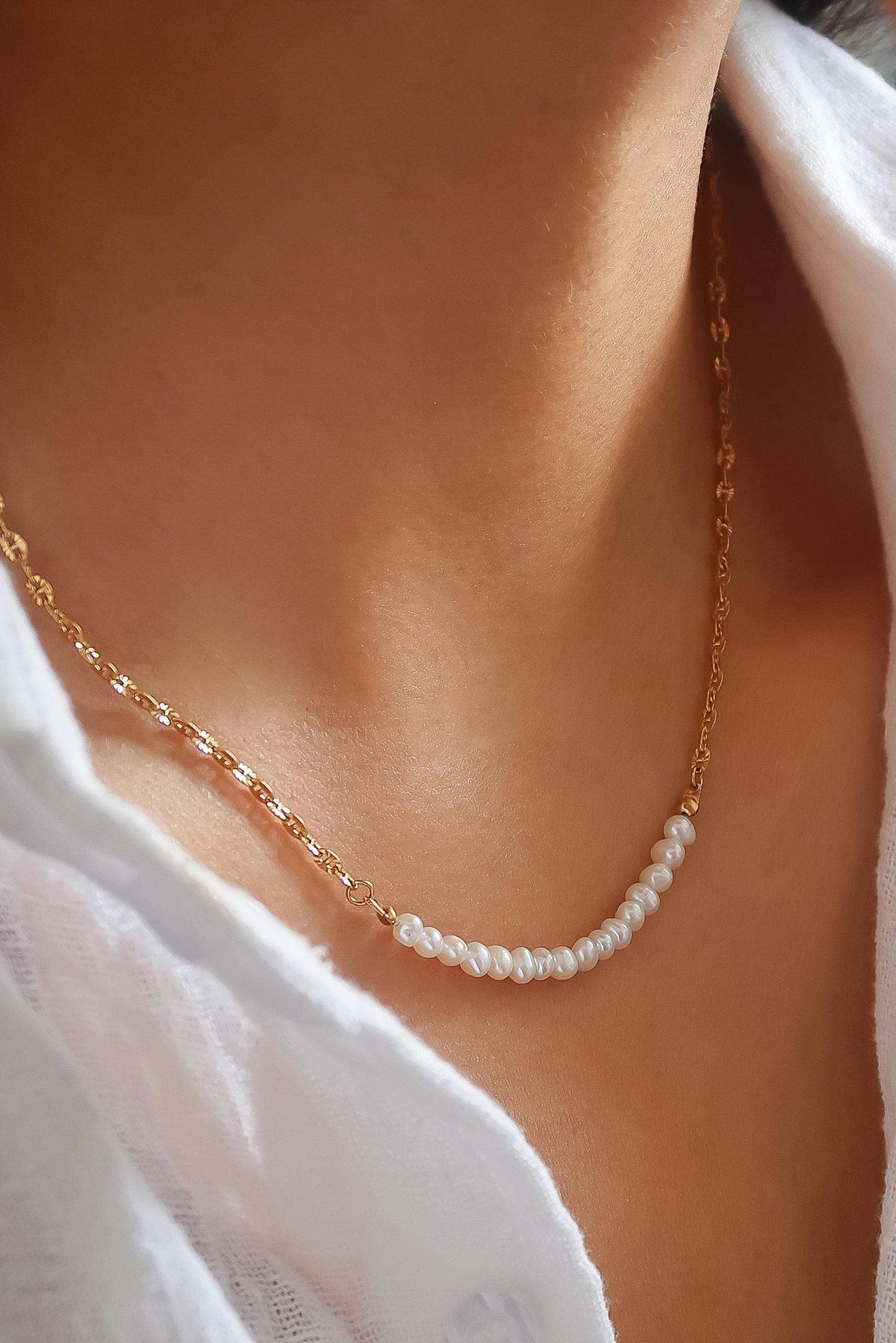 MARGAUX PEARL CHAIN NECKLACE