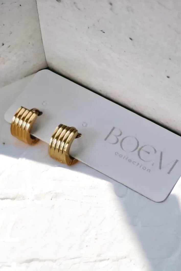 BOEM COLLECTION - MILA HUGGIE HOOPS