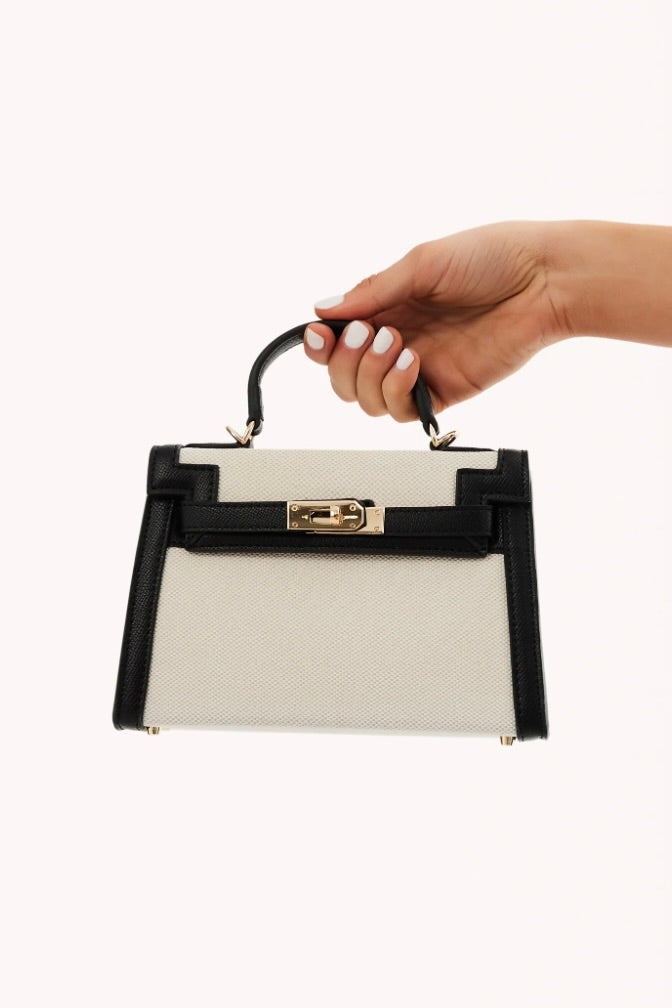 BILLINI - HARIETTE BAG - LINEN/BLACK