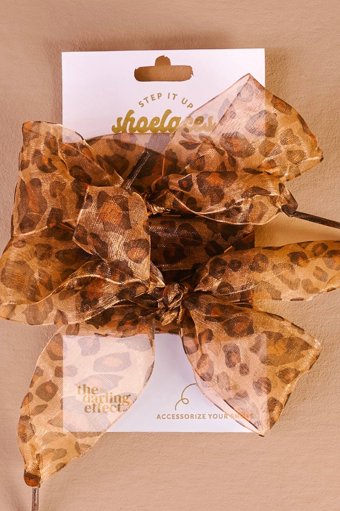 SHOELACES - SHEER CHEETAH