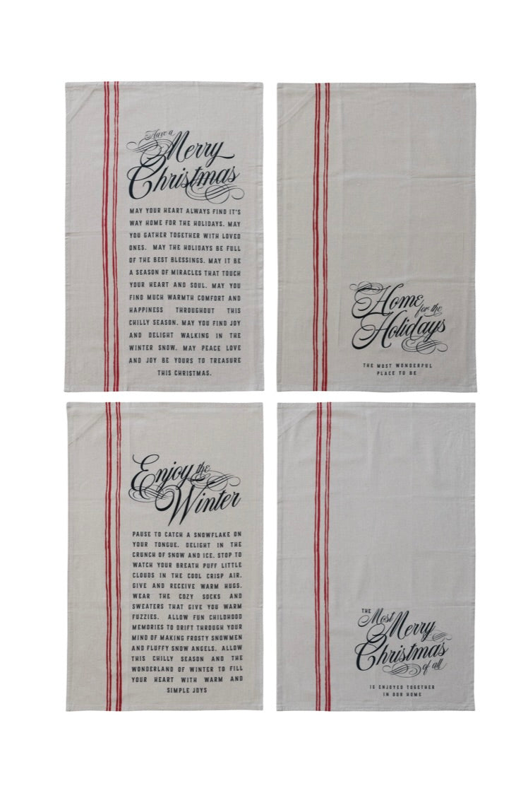 HOLIDAY TO REMEMBER TEA TOWELS