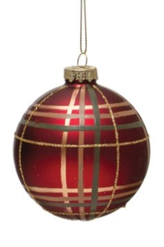 PLAID HOLIDAY ORNAMENTS