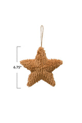 FUZZY STAR ORNAMENT