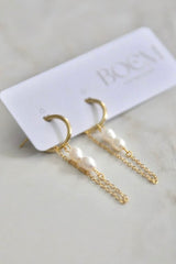 BOEM COLLECTION - SHILOH PEARL DROP EARRINGS