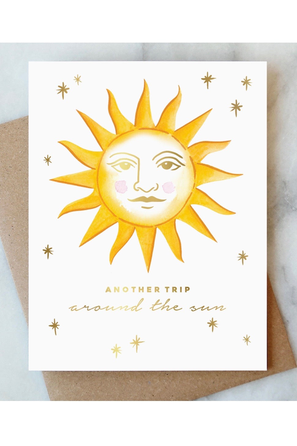 TRIP AROUND THE SUN BIRTHDAY CARD