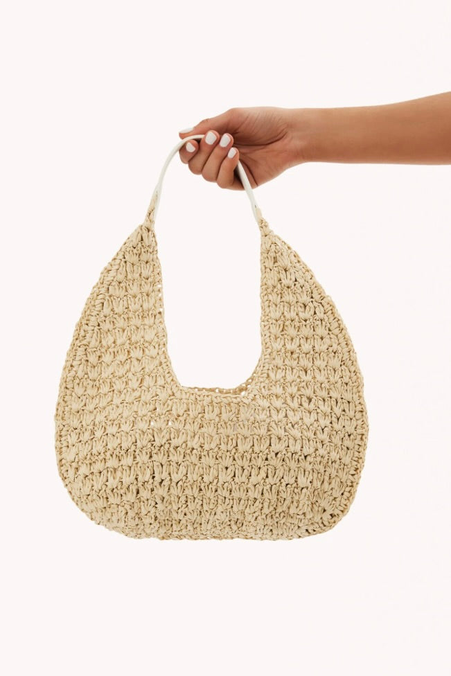BILLINI - JASMINE SHOULDER BAG - NATURAL RAFFIA