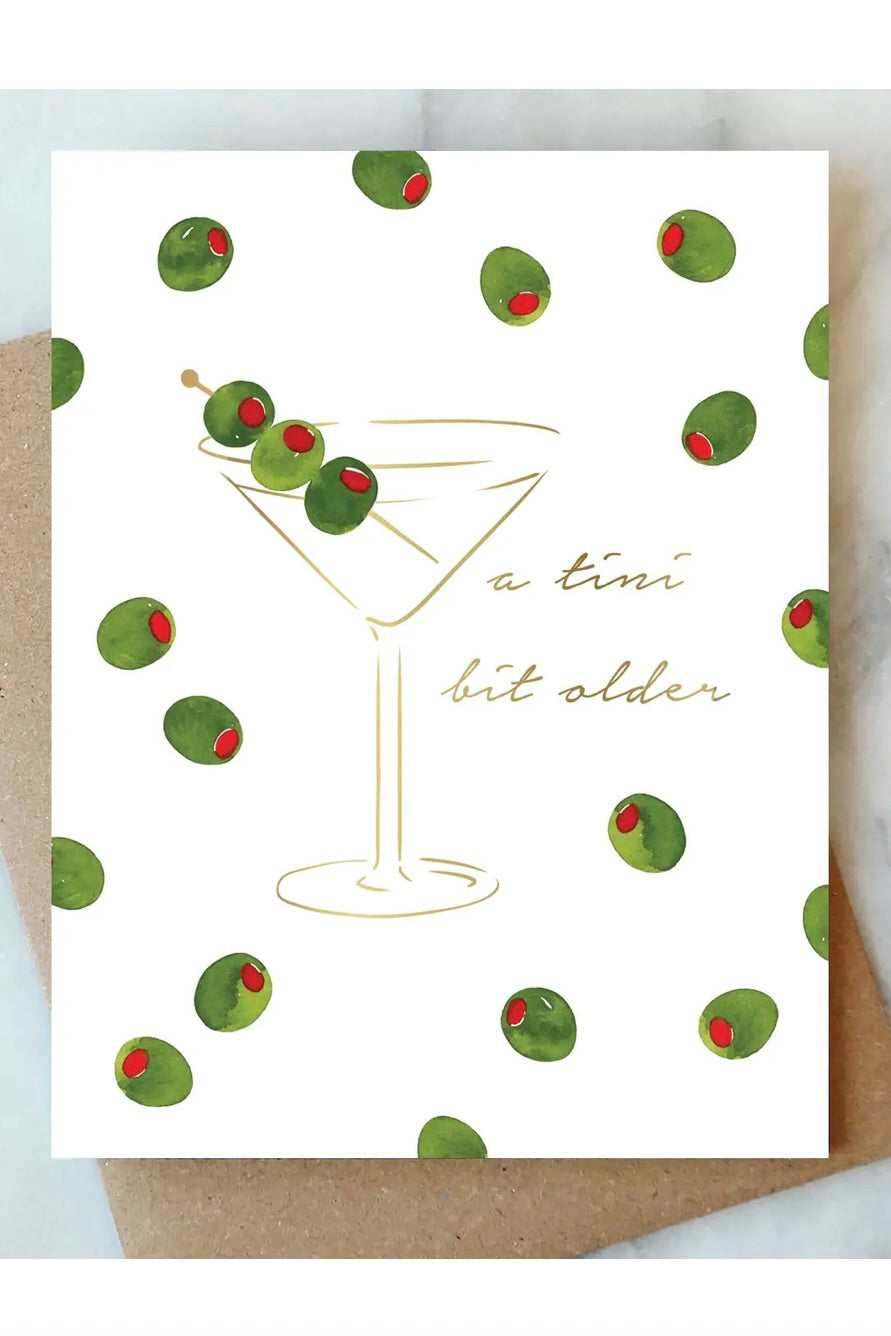 MARTINI BIRTHDAY CARD