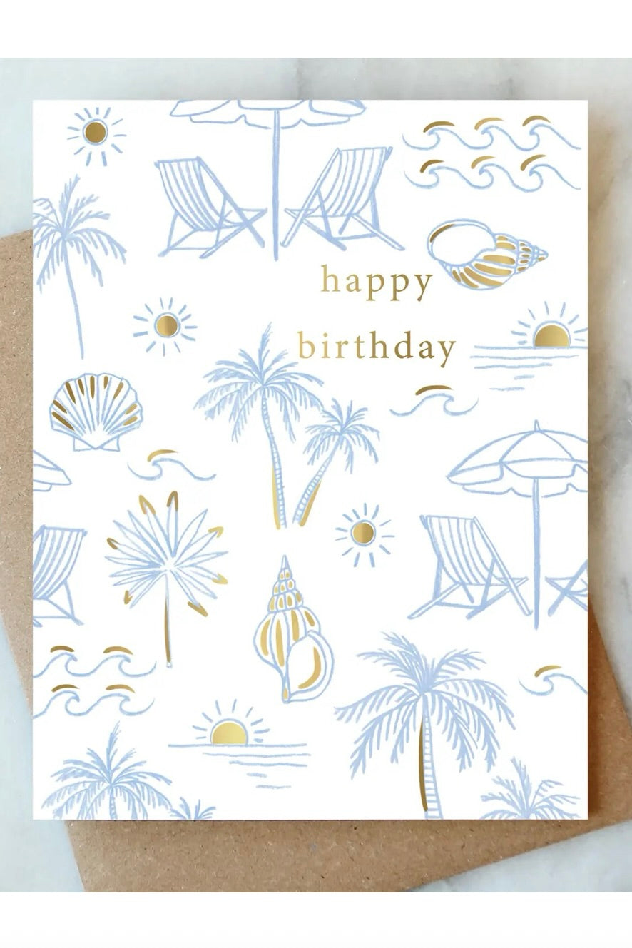 BEACHY BIRTHDAY CARD