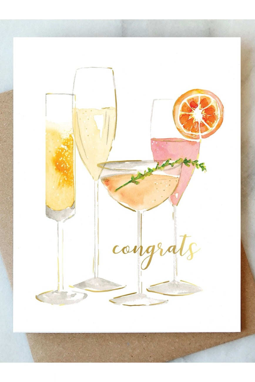 BUBBLY CONGRATS CARD