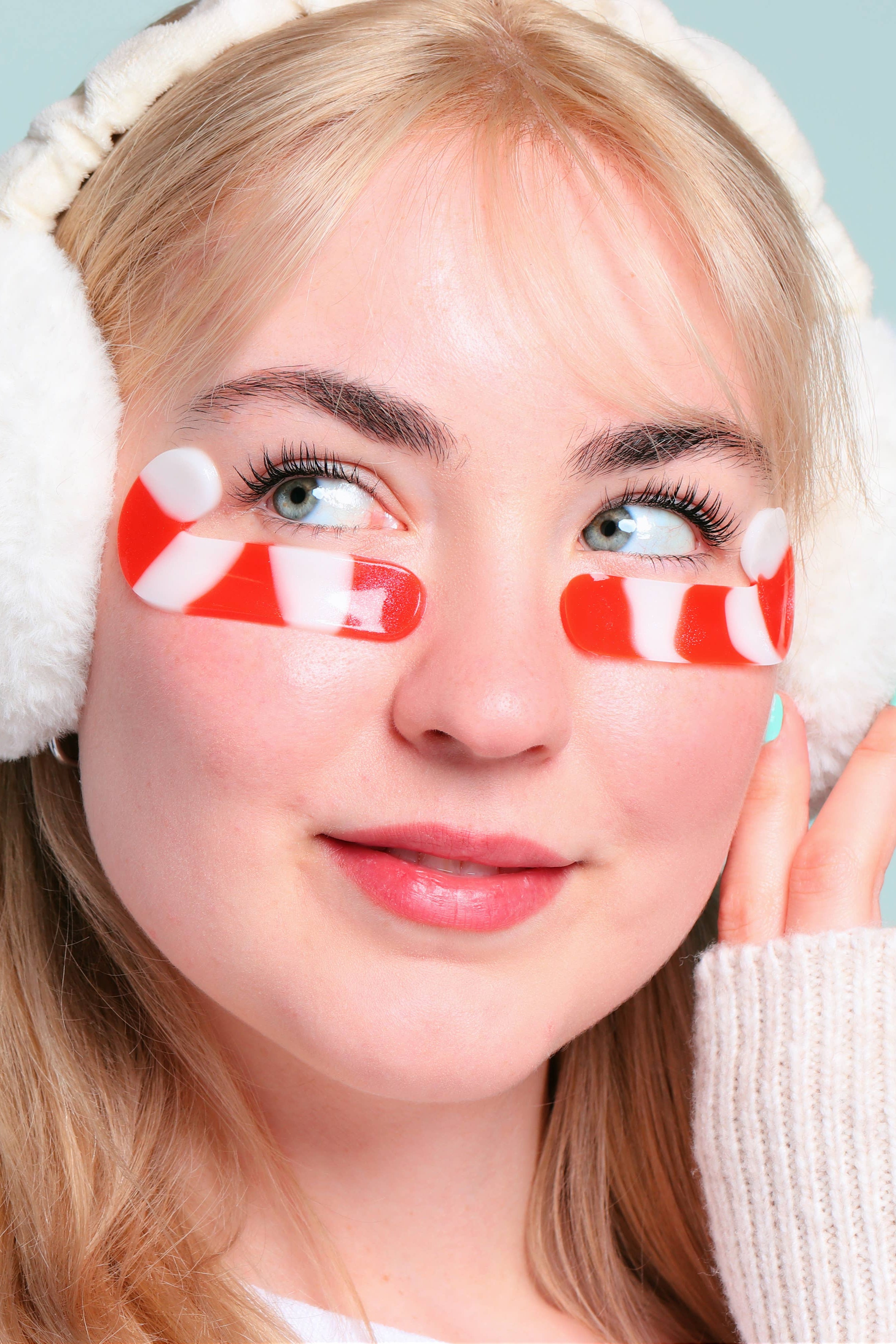 CANDY CANE EYE MASKS