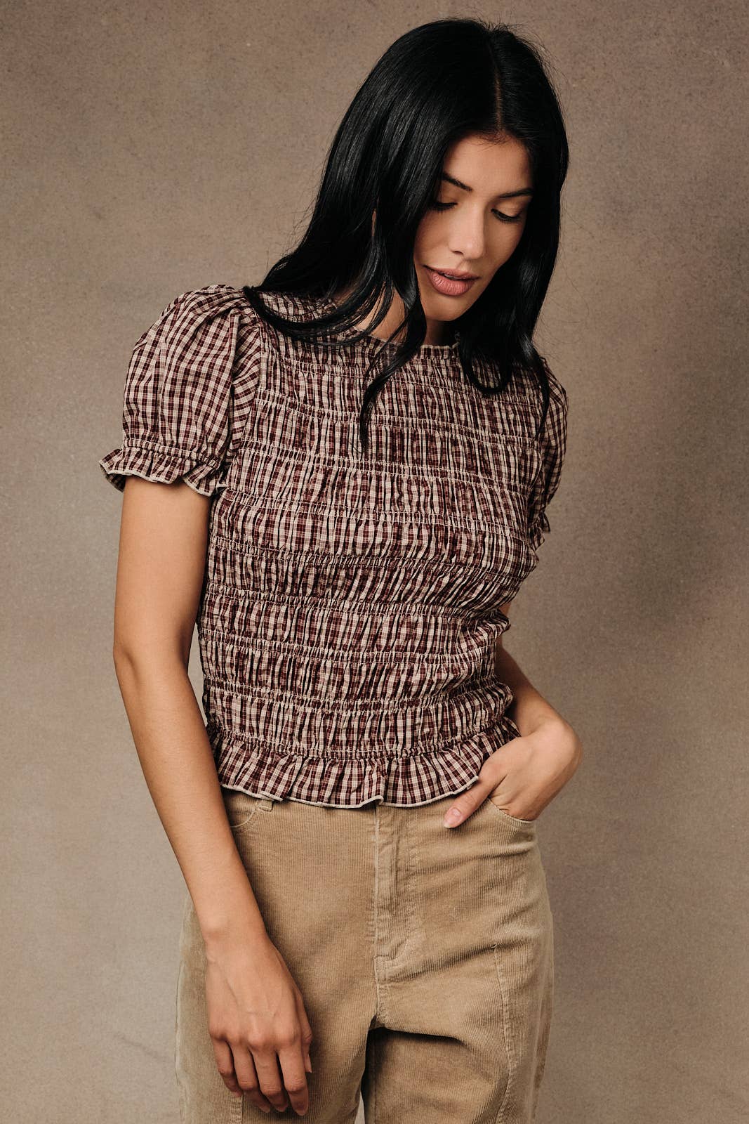 BRIAR SMOCKED TOP