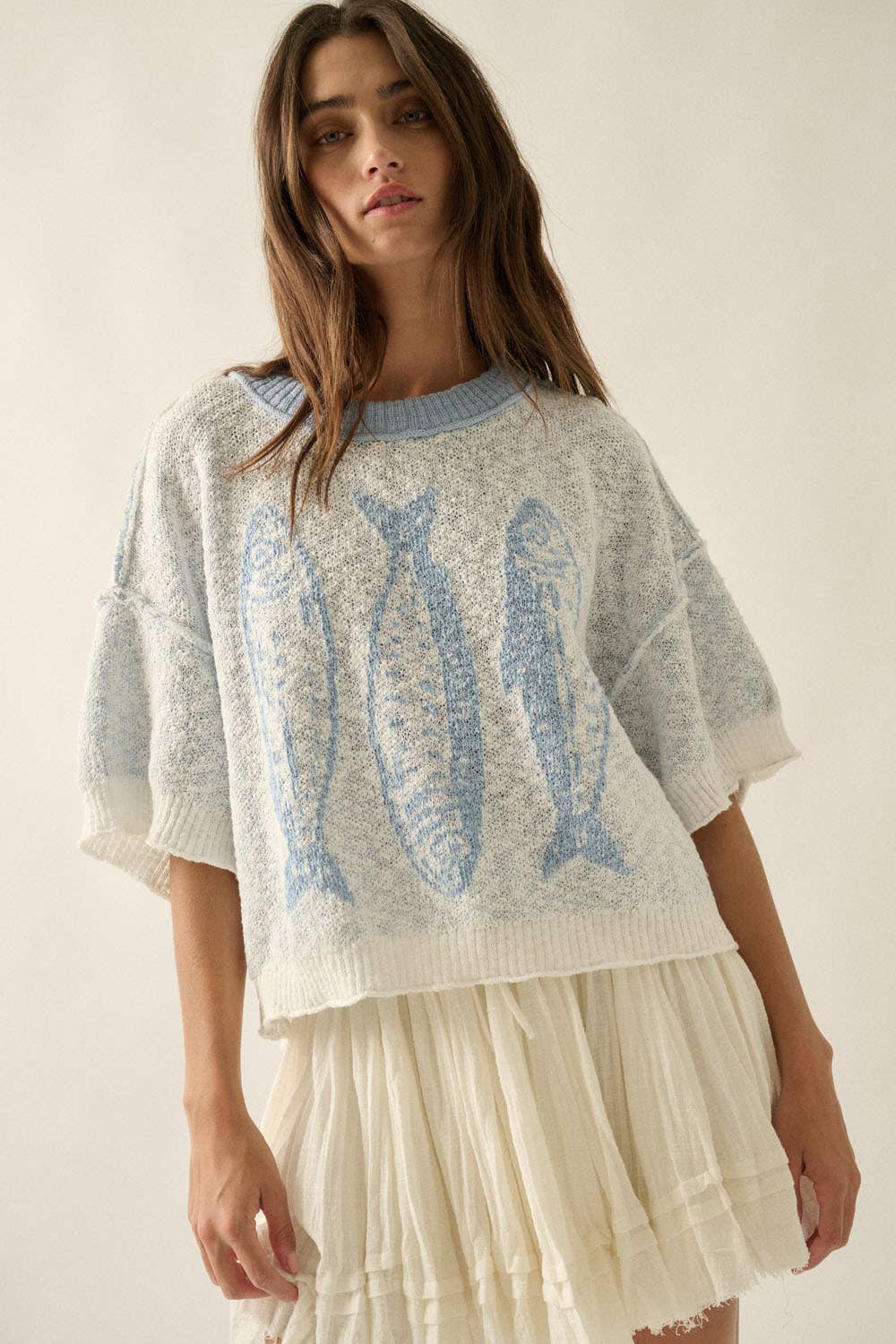 THREE FISHES SWEATER