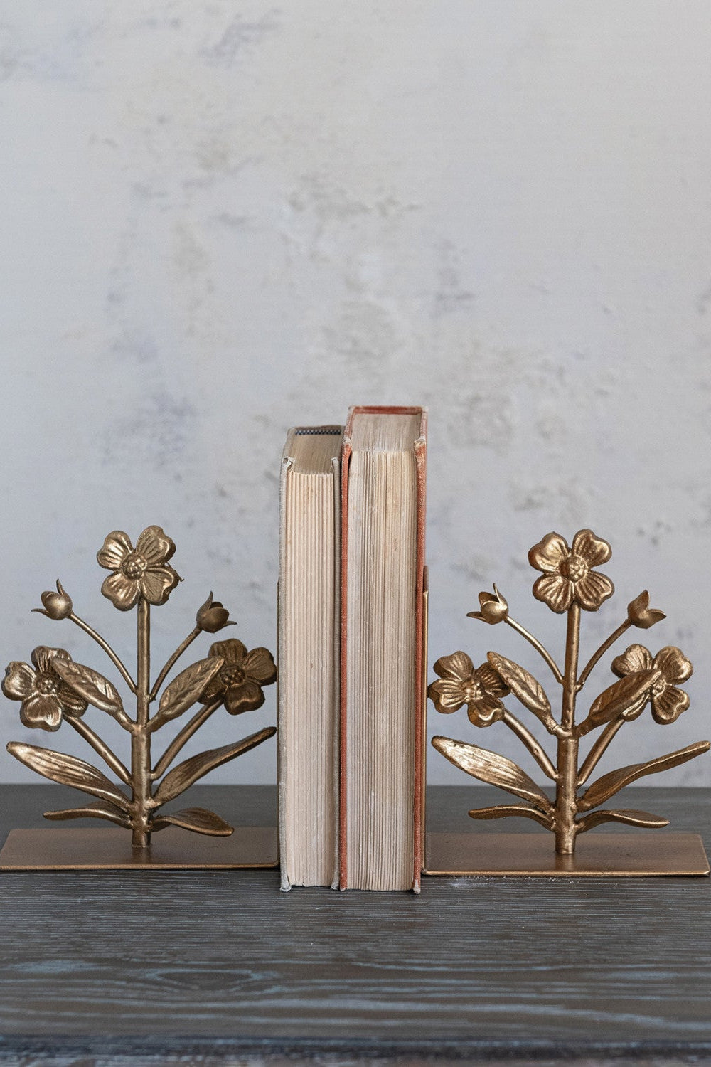 MANOR GARDEN FLORAL BOOKENDS