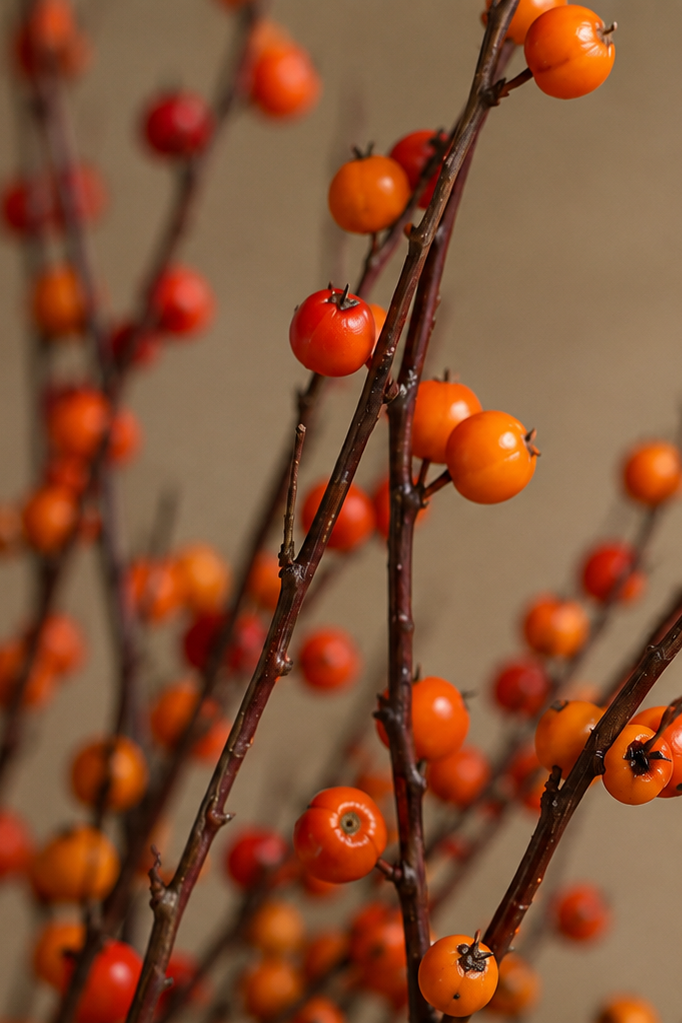 ORANGE BLOSSOM FAUX BRANCH